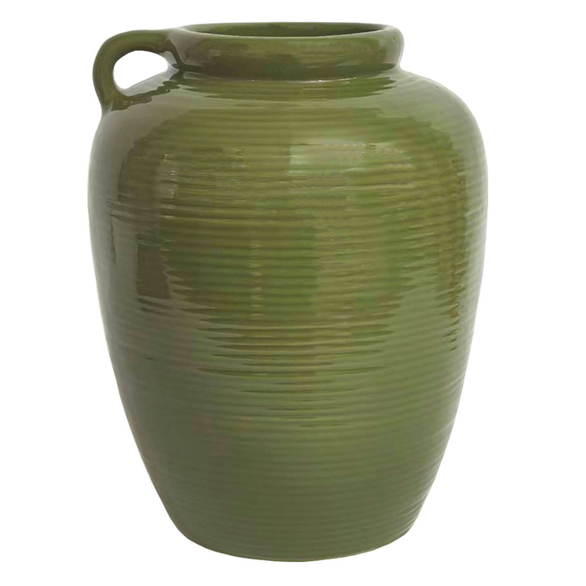 8.25" Green Ceramic Vase by Ashland®